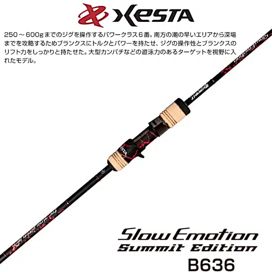 Xesta Summit Edition B636 Max 600g Slow Jig Kamışı