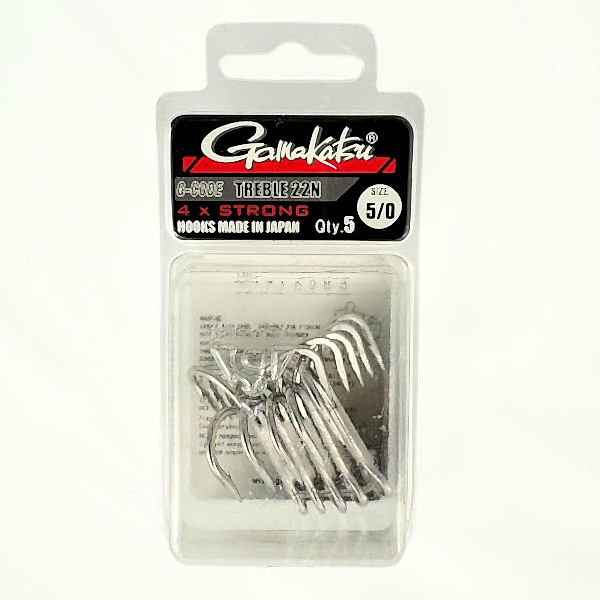 Gamakatsu Treble 22N 4x Strong 5/0 Üçlü İğne