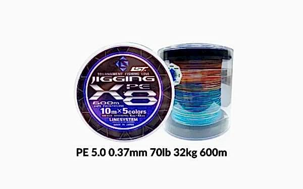 Linesystem Jigging X8 İp Misina PE 5.0 0.37mm 70lb 600m