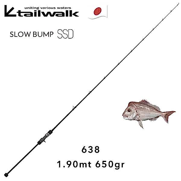 Tailwalk Slow Bump SSD 638 190cm Max 650g Slow Jig Kamışı