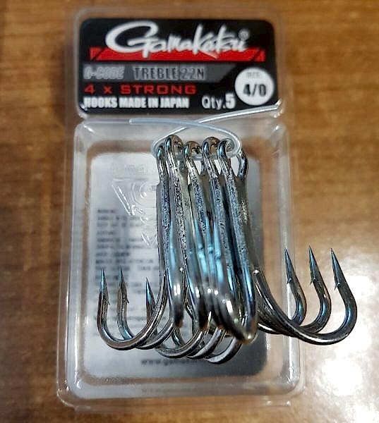 Gamakatsu Treble 22N 4x Strong 4/0 Üçlü İğne