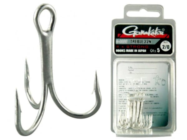 Gamakatsu Treble 22N 4x Strong 2/0 Üçlü İğne