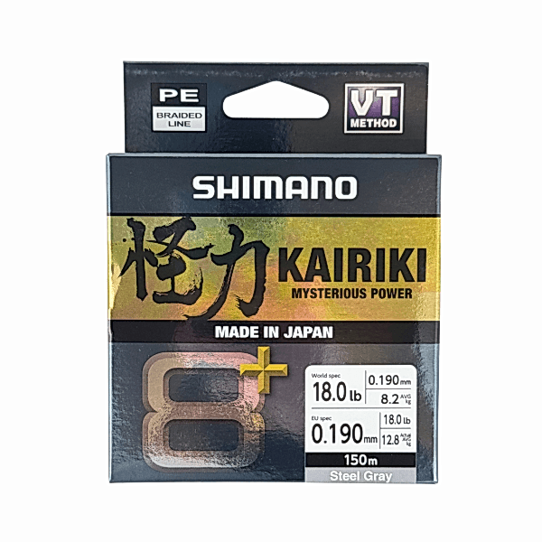 Shimano Kairiki 8+ 150m 0.19mm Steel Gray İp Misina