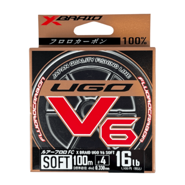 Ygk Xbraid Ugo V6 Soft 100m 0.33mm %100 Fluorocarbon Misina