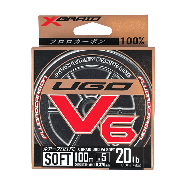 Ygk Xbraid Ugo V6 Soft 100m 0.37mm %100 Fluorocarbon Misina